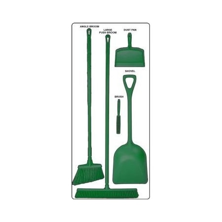 Accuform DRY ZONE STOREBOARDS PSB912WTGN PSB912WTGN